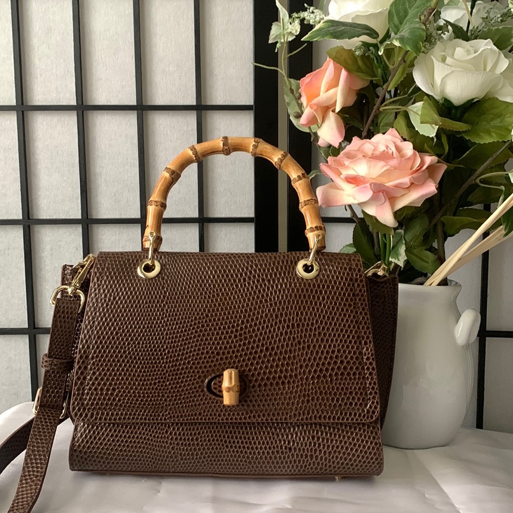 J.Mclaughlin Alison Leather Top Hand 🤎
